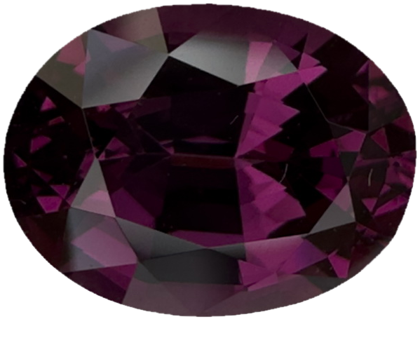 4.91ct Oval Open Burgundy Rhodolite