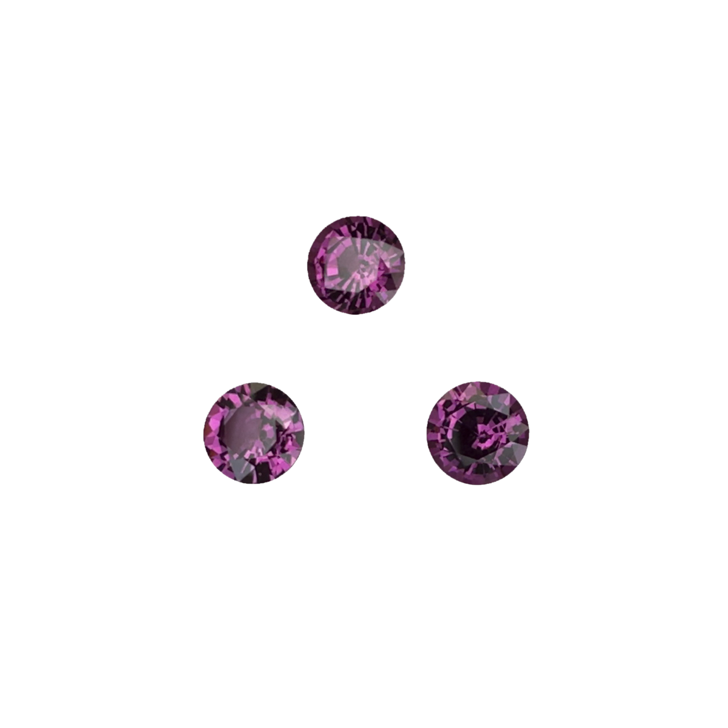 5.5mm Round Open Burgundy Rhodolite