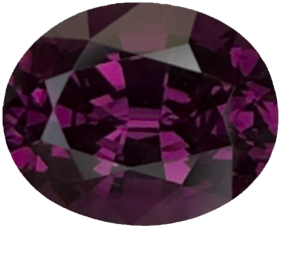 3.84ct Oval Open Burgundy Rhodolite
