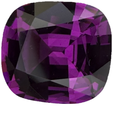 2.66ct Cushion Open Burgundy Rhodolite