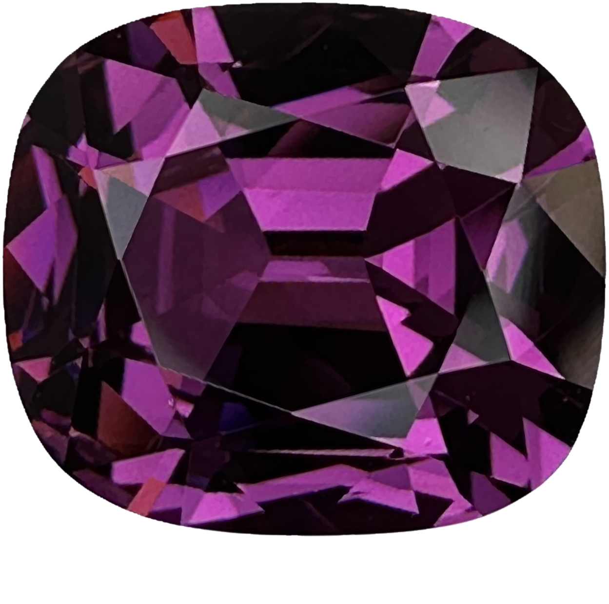 3.61ct Cushion AAA Color Rhodolite