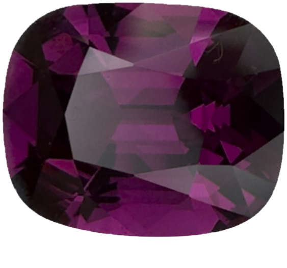 2.68ct Cushion Open Burgundy Rhodolite