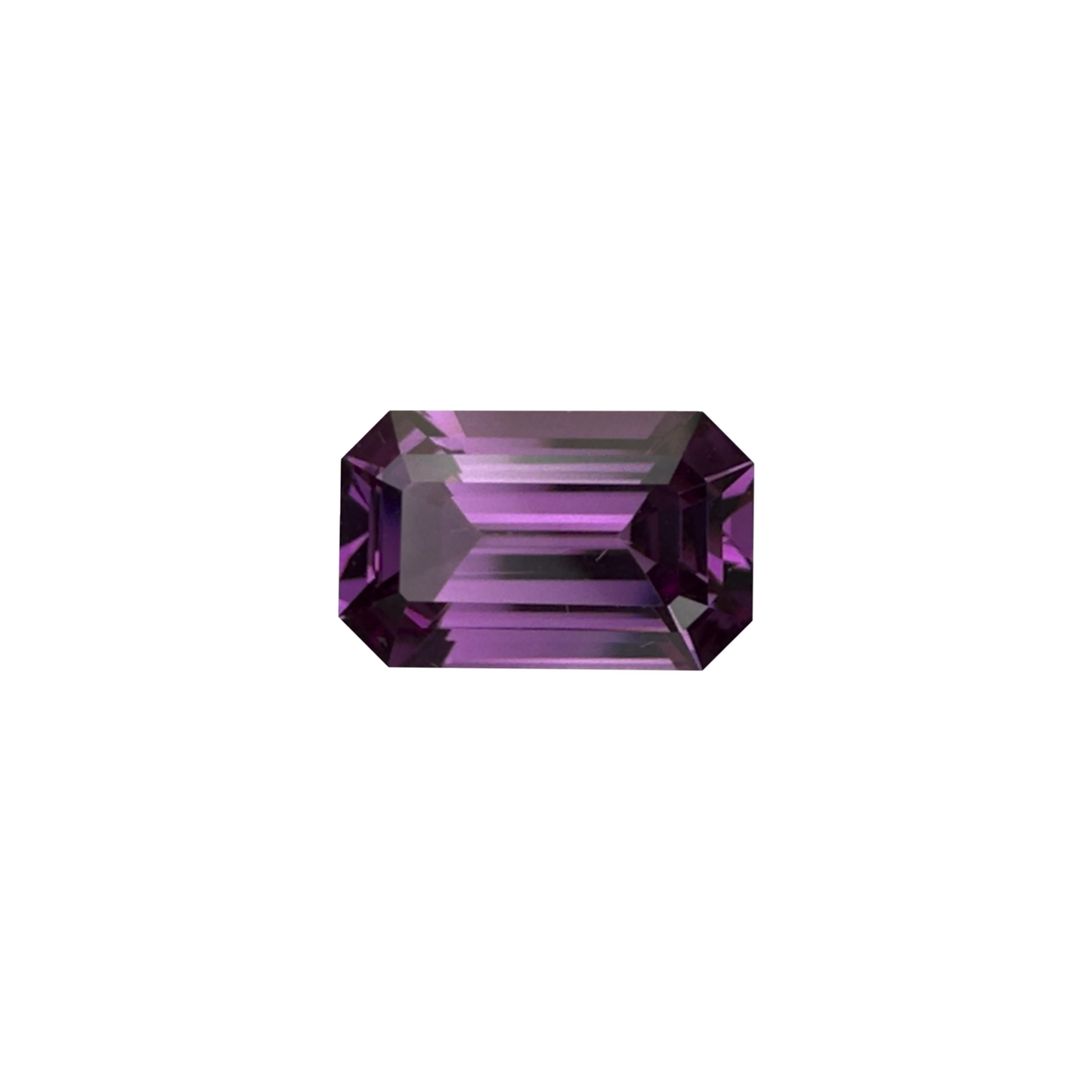 2.51ct Emerald Cut Light Color Rhodolite