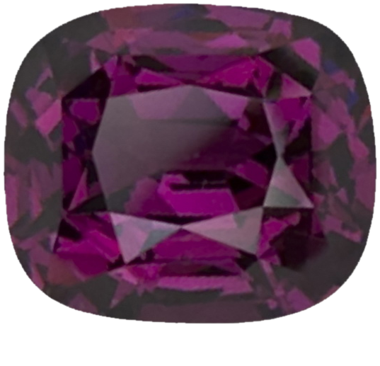 3.15ct Cushion AAA Color Rhodolite