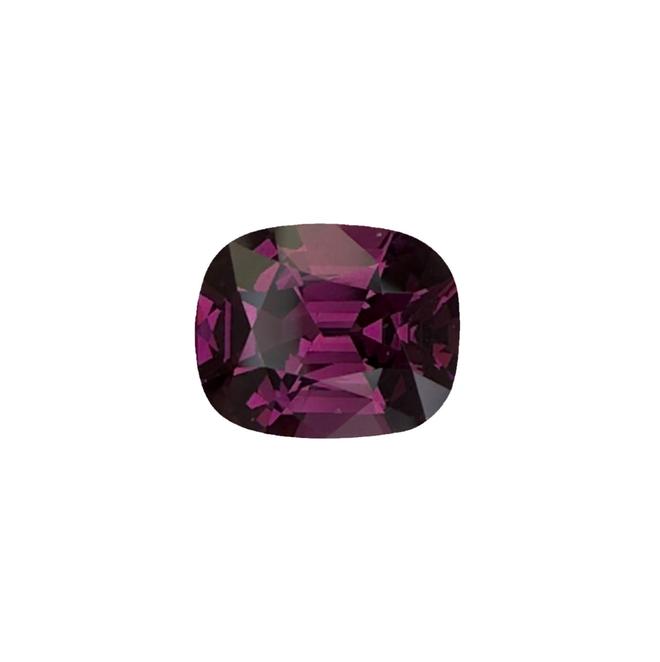 2.57ct Cushion Open Burgundy Rhodolite