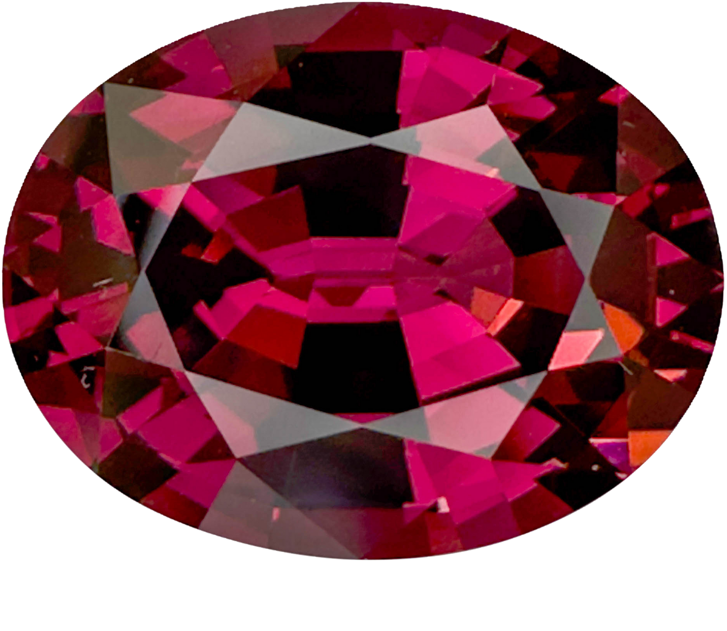 10.91ct Oval Open Burgundy Rhodolite