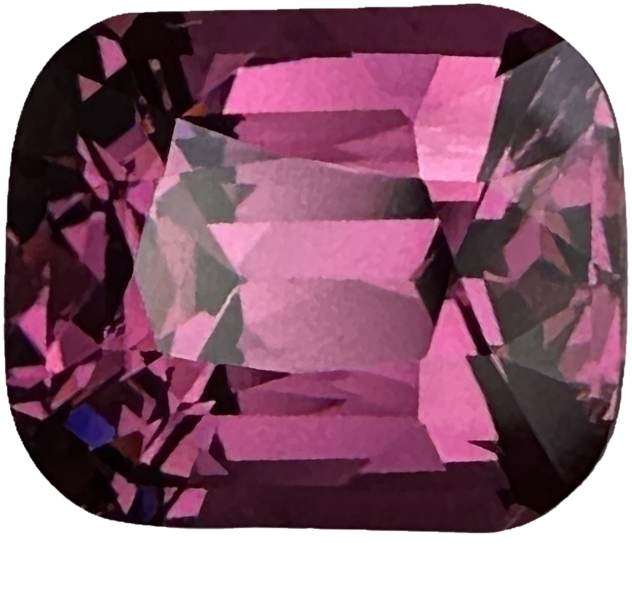 4.35ct Cushion Light Magenta Rhodolite