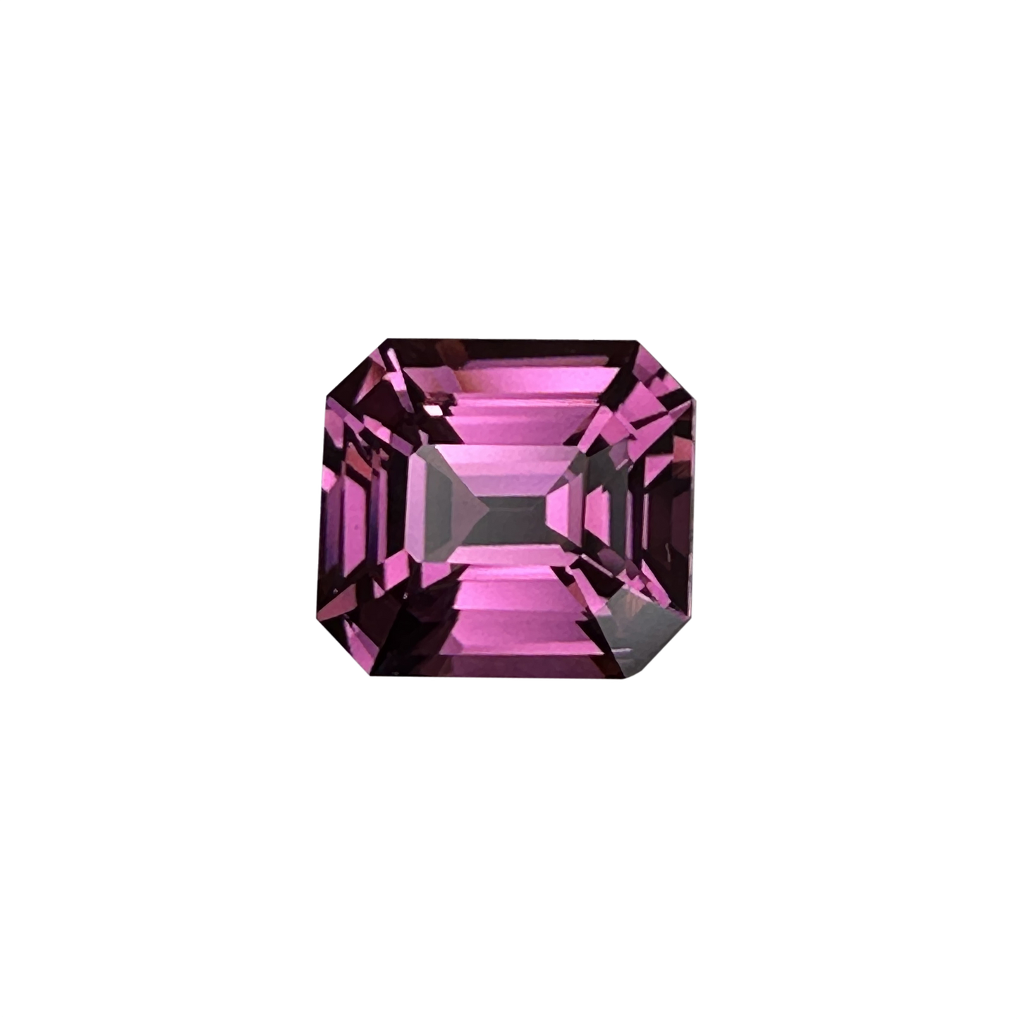3.32ct Octagon Light Magenta Rhodolite