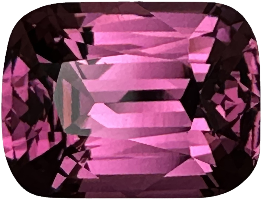 5.07ct Cushion Light Magenta Rhodolite