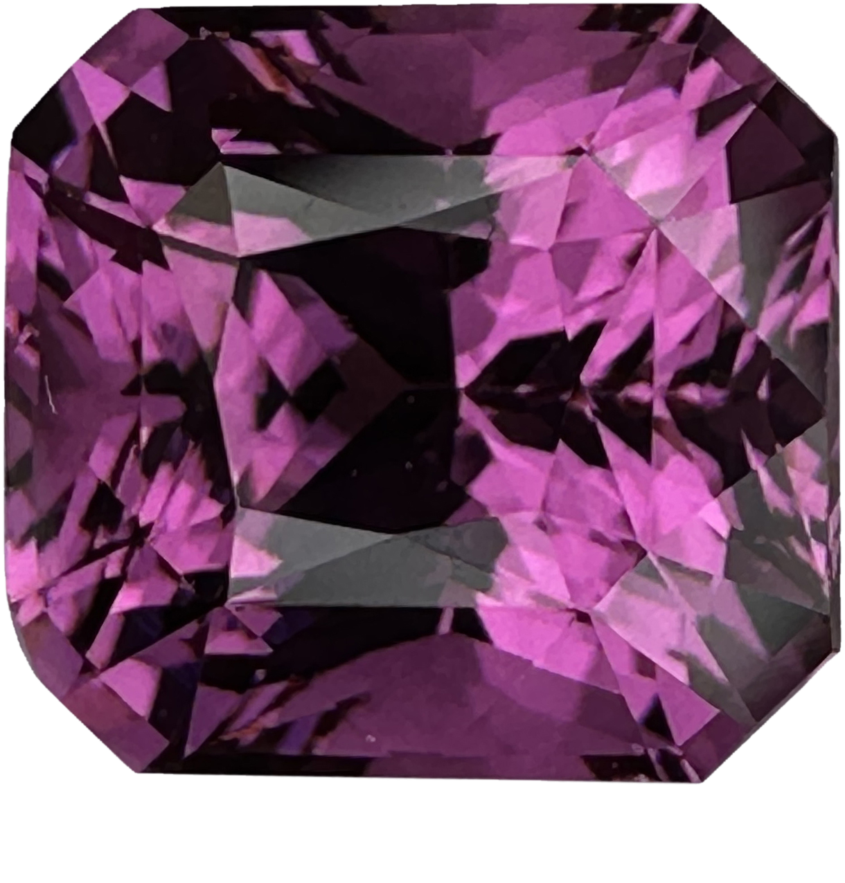 3.45ct Octagon Pink Rhodolite