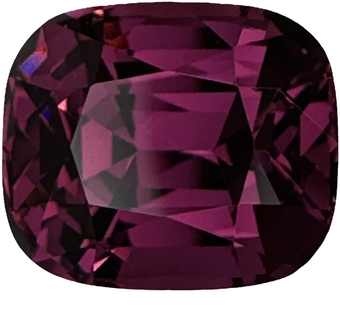 5.97ct Cushion Pink Rhodolite