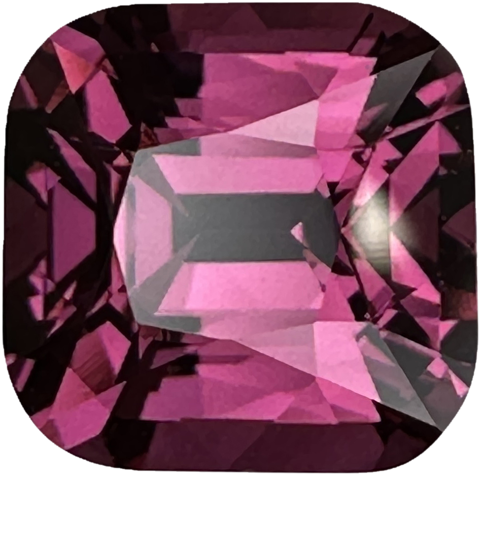 3.99ct Cushion Pink Rhodolite