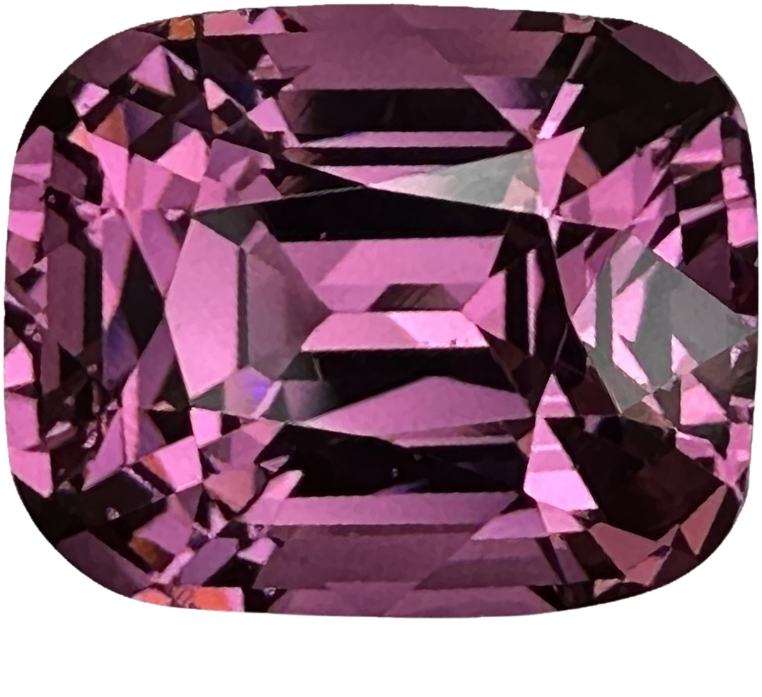 4.11ct Cushion Light Pink Rhodolite