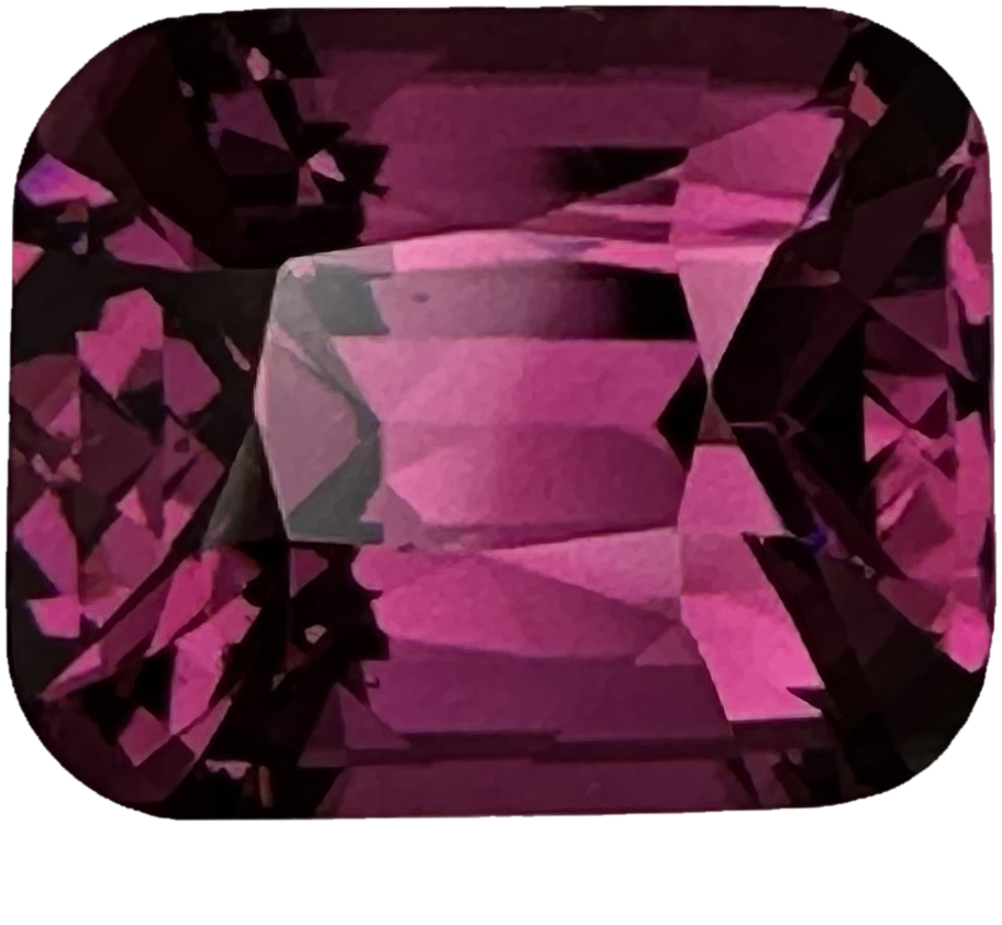 5.18ct Cushion Pink Rhodolite