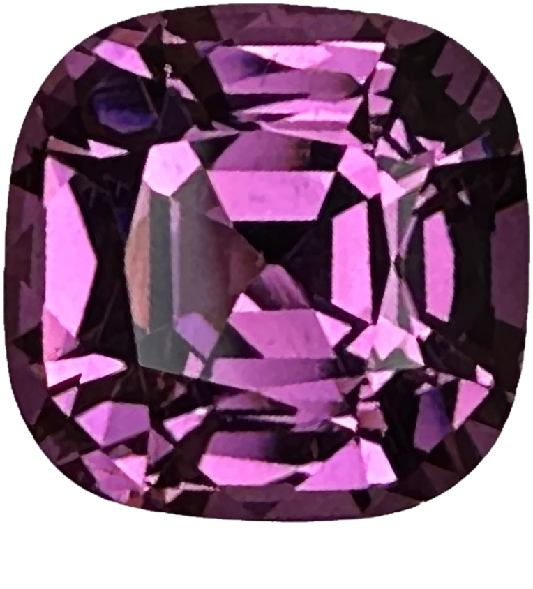9.96x9.78mm Cushion Medium Pink Rhodolite