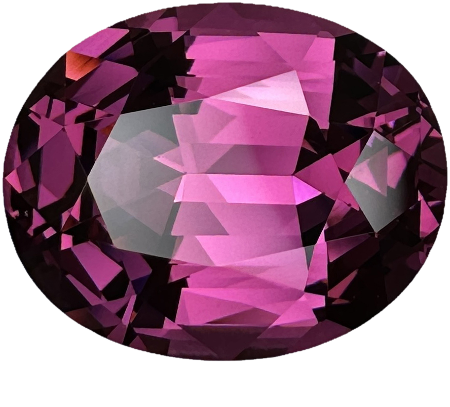 10.01ct Oval Medium Pink Rhodolite