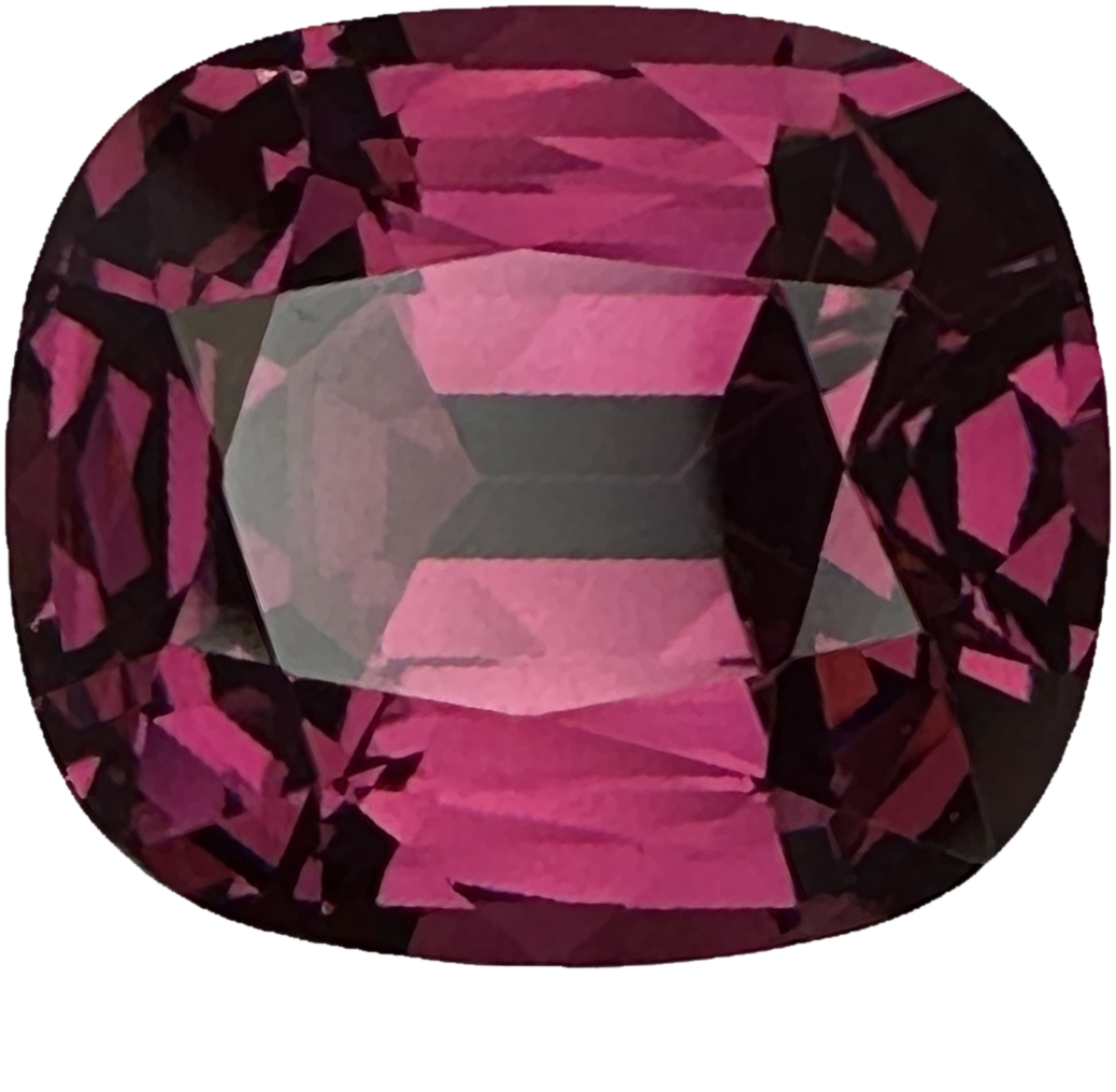 10.91ct Cushion Medium Pink Rhodolite