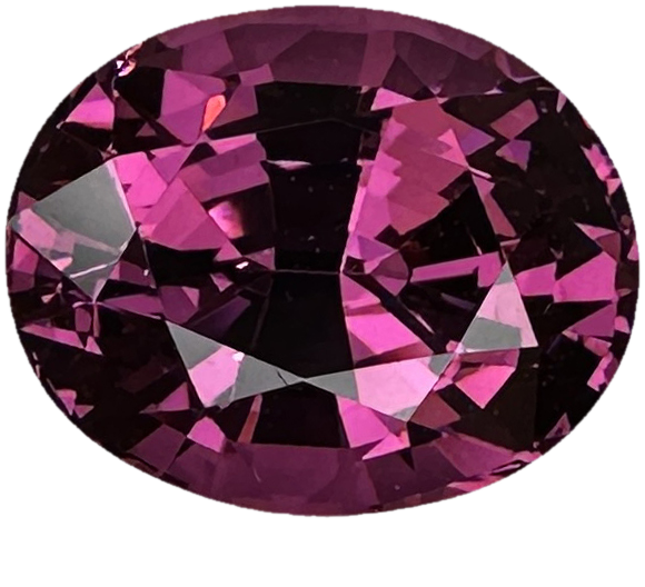 6.59ct Oval Medium Pink Rhodolite