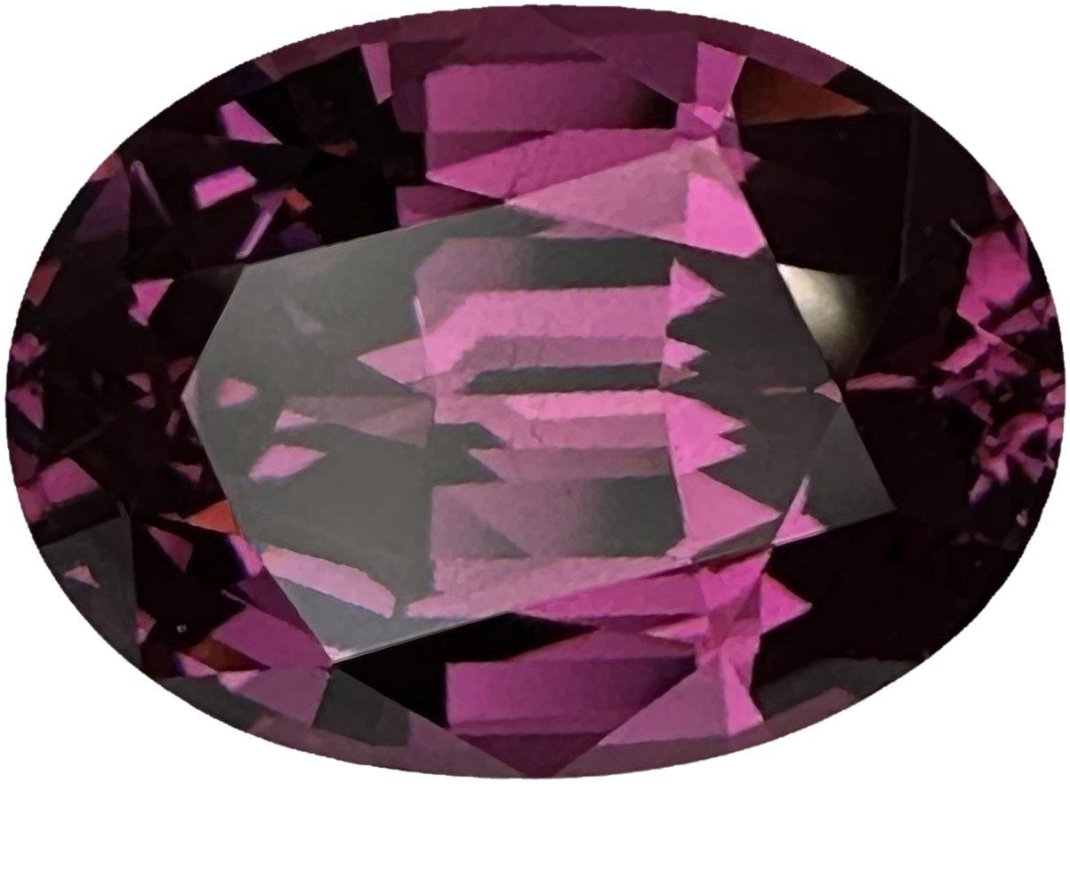 6.6ct Oval Medium Pink Rhodolite