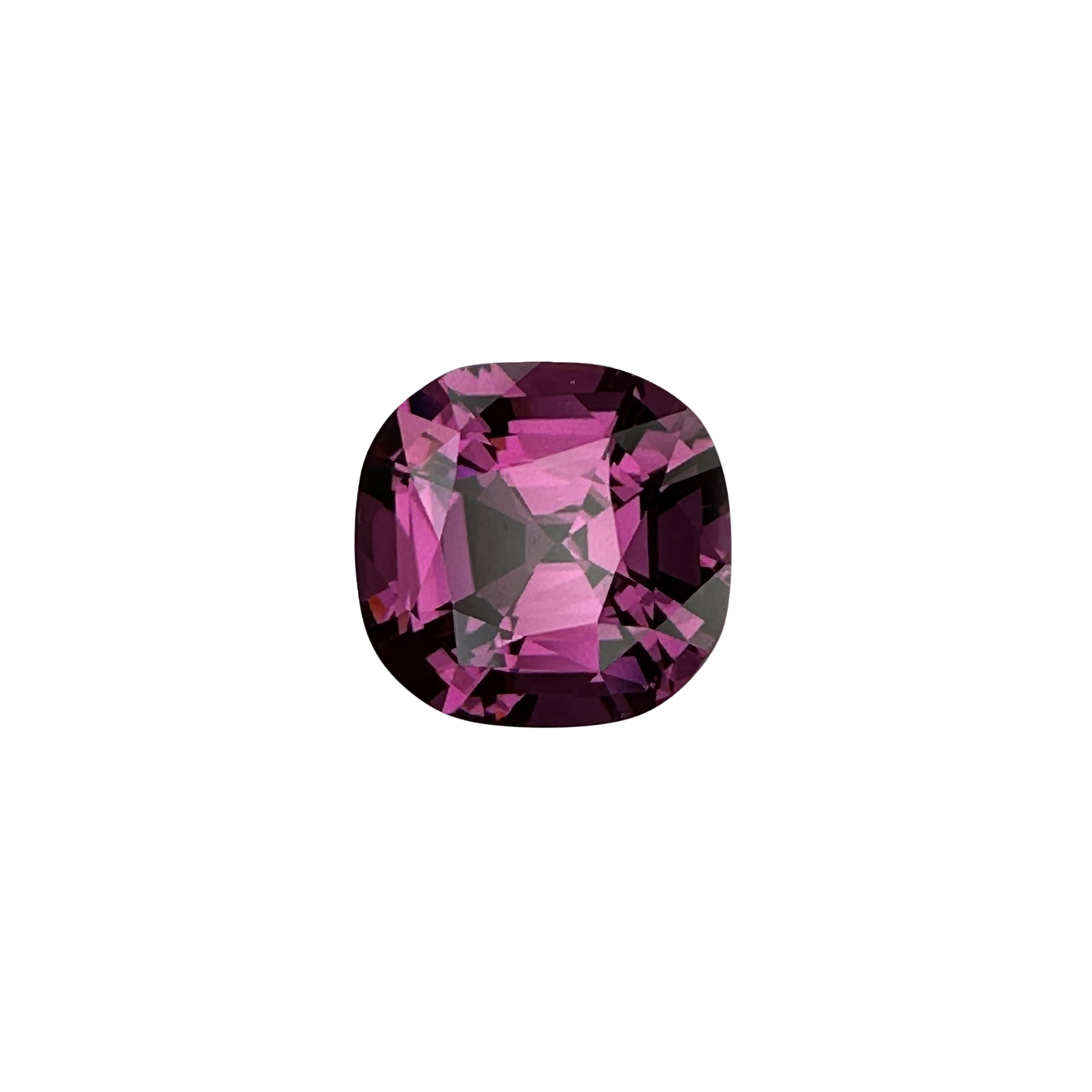 6.11ct Cushion Open Pink Rhodolite