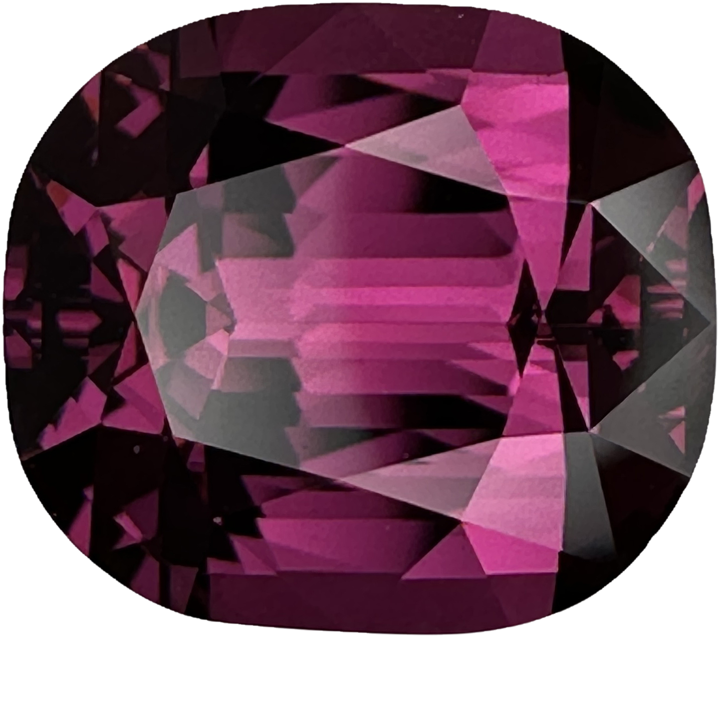 7.32ct Cushion Medium Pink Rhodolite