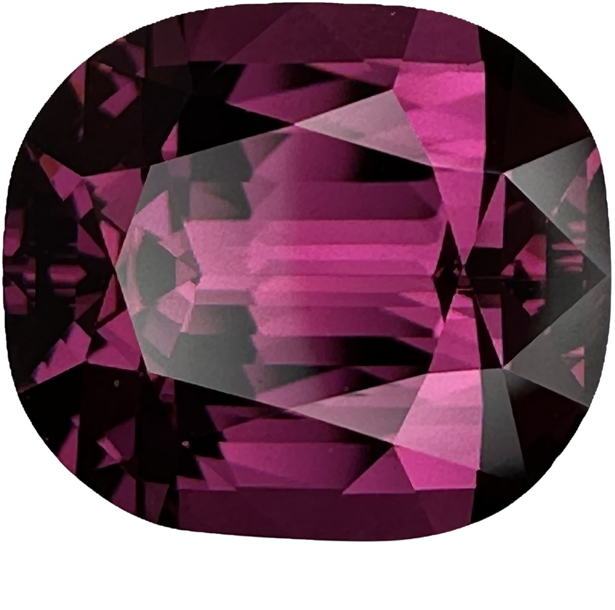 7.32ct Cushion Medium Pink Rhodolite
