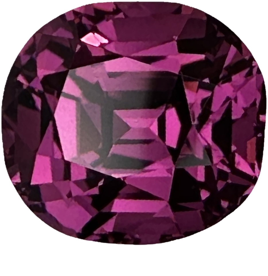 5.76ct Cushion Medium Pink Rhodolite
