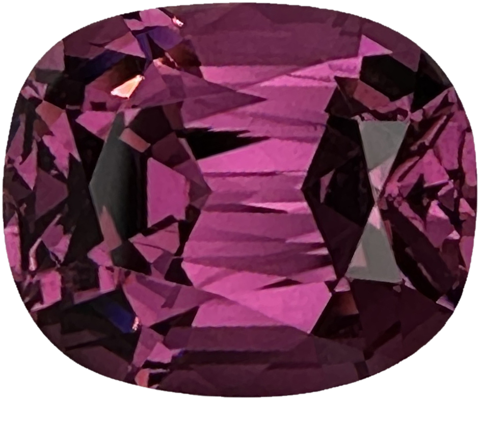 5.45ct Cushion Medium Pink Rhodolite