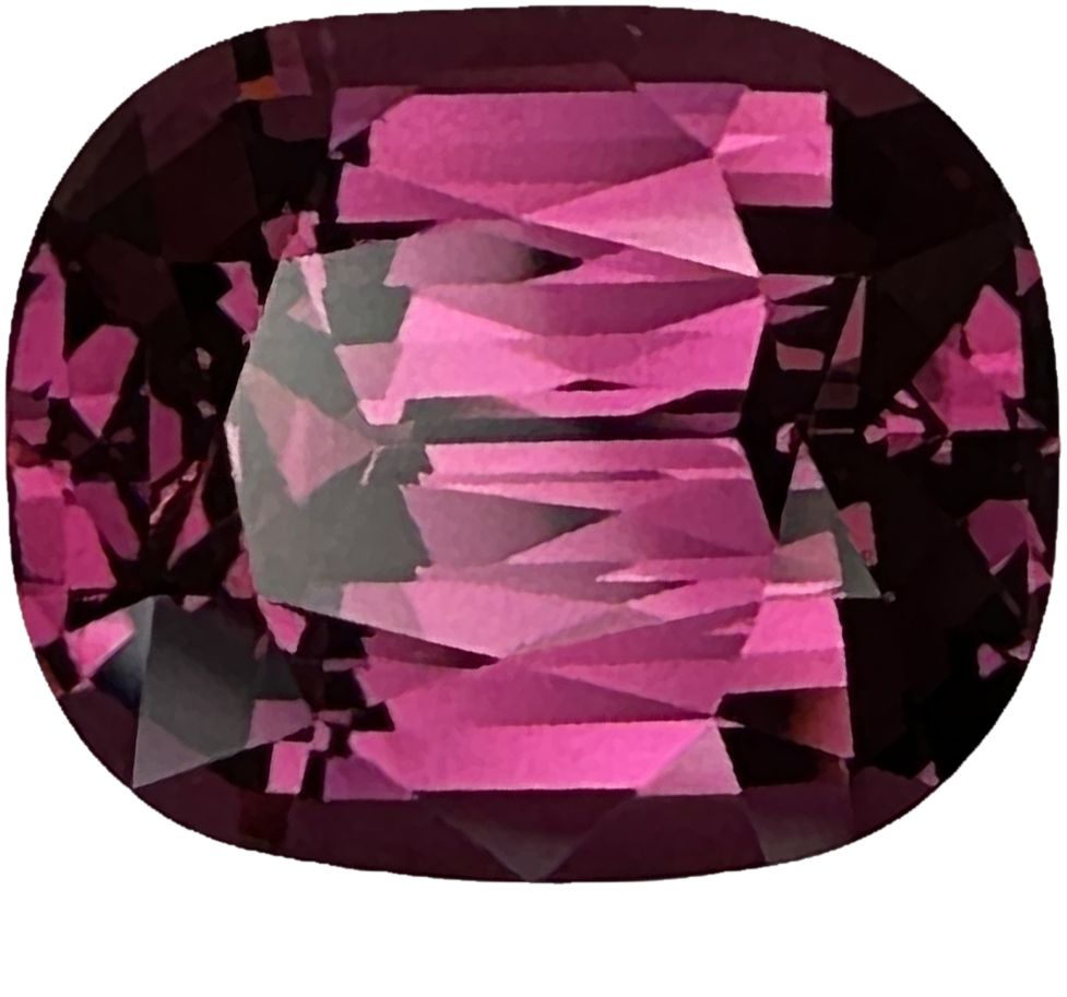 6.99ct Cushion Medium Pink Rhodolite