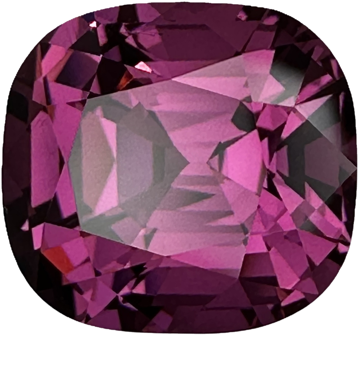 6.24ct Cushion Medium Pink Rhodolite