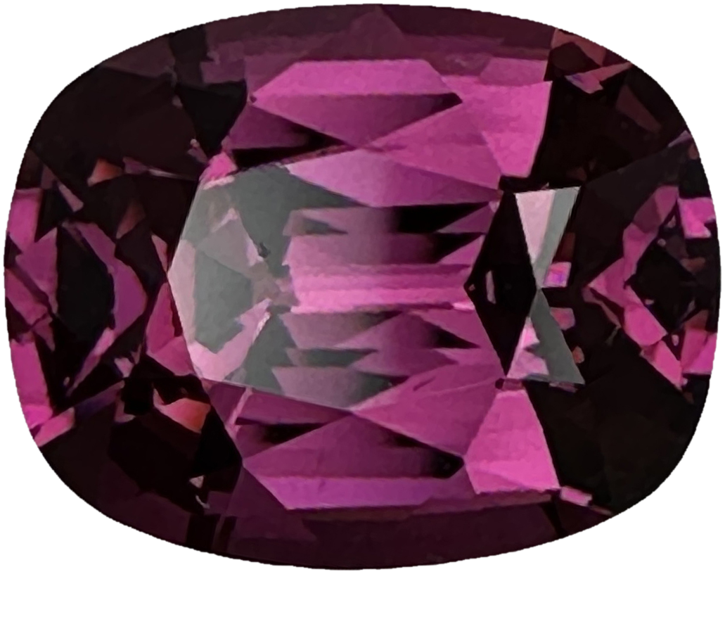 6.24ct Cushion Medium Pink Rhodolite