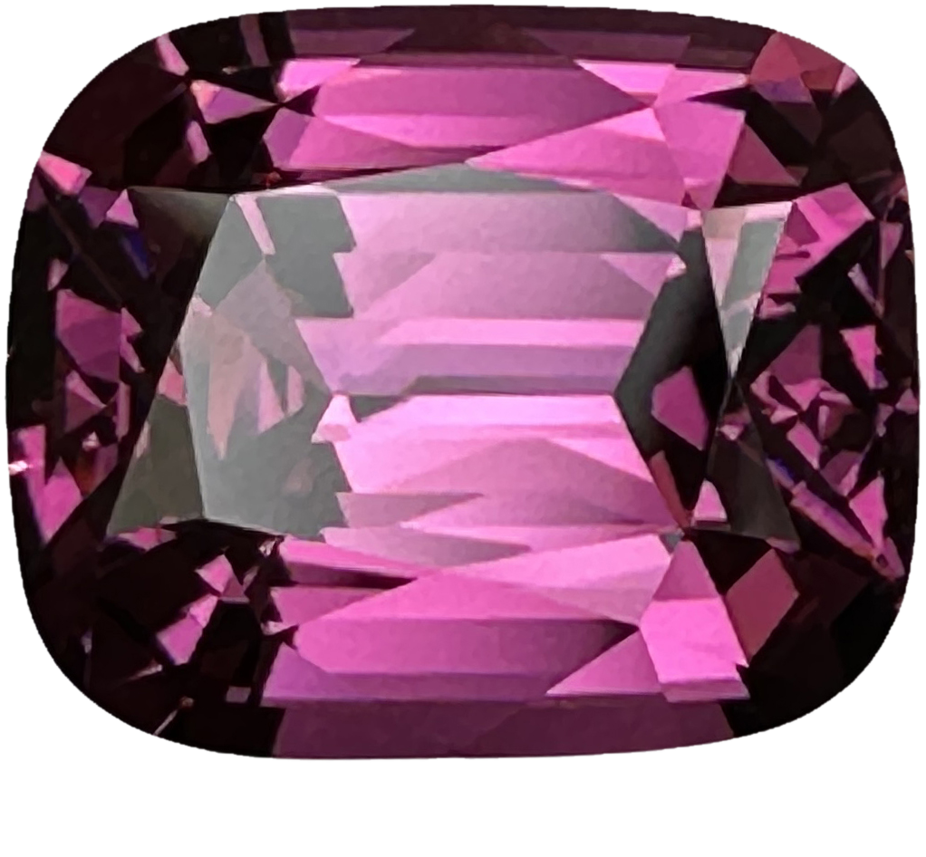 6.13ct Cushion Medium Pink Rhodolite
