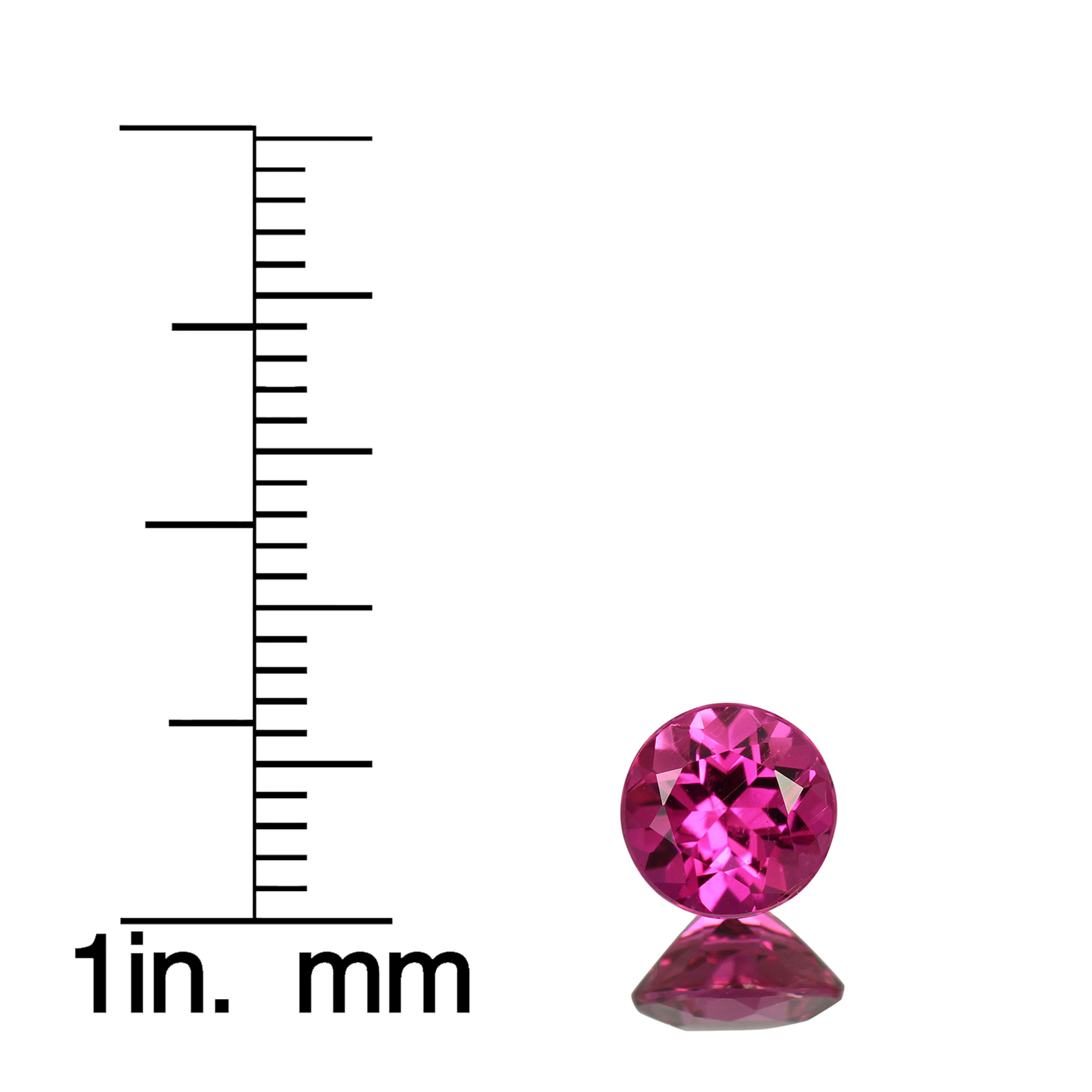 7mm Round Rubellite Pair
