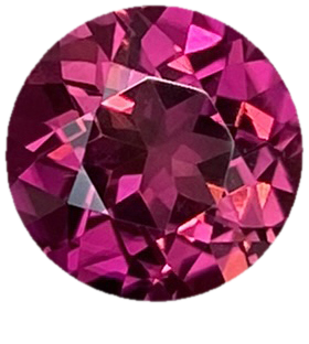 7.5mm Round Fuchsia Color Rubellite