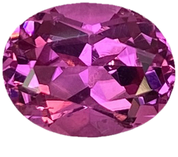 9.2x7.2mm Oval Pink Rubellite