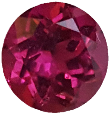 8mm Round AA Color Rubellite