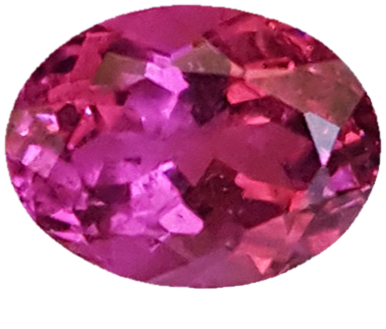 8.6x6.5mm Oval Rubellite