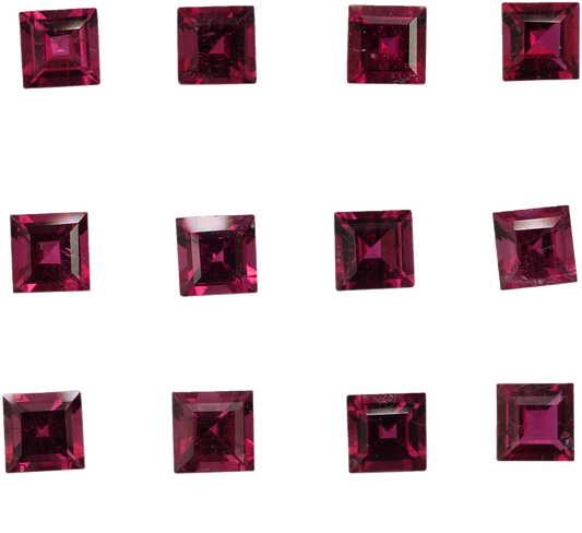 5mm Square Rubellite