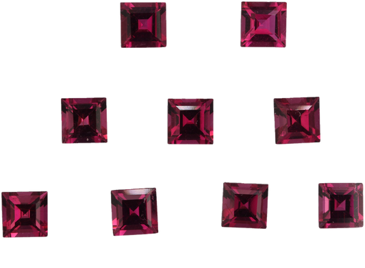 5mm Square Rubellite