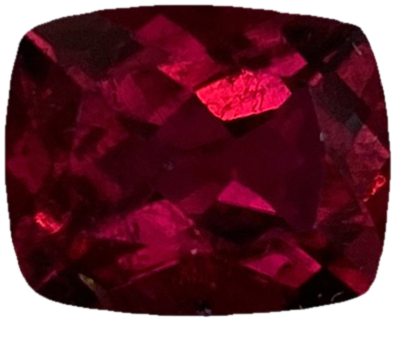 10x8mm Cushion Reddish Color Rubellite