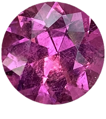 10.1mm Round Fuchsia Color Rubellite