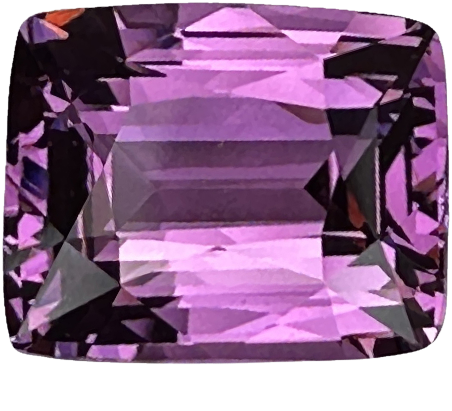 8.7x6.9mm Cushion Deep Pink Spinel