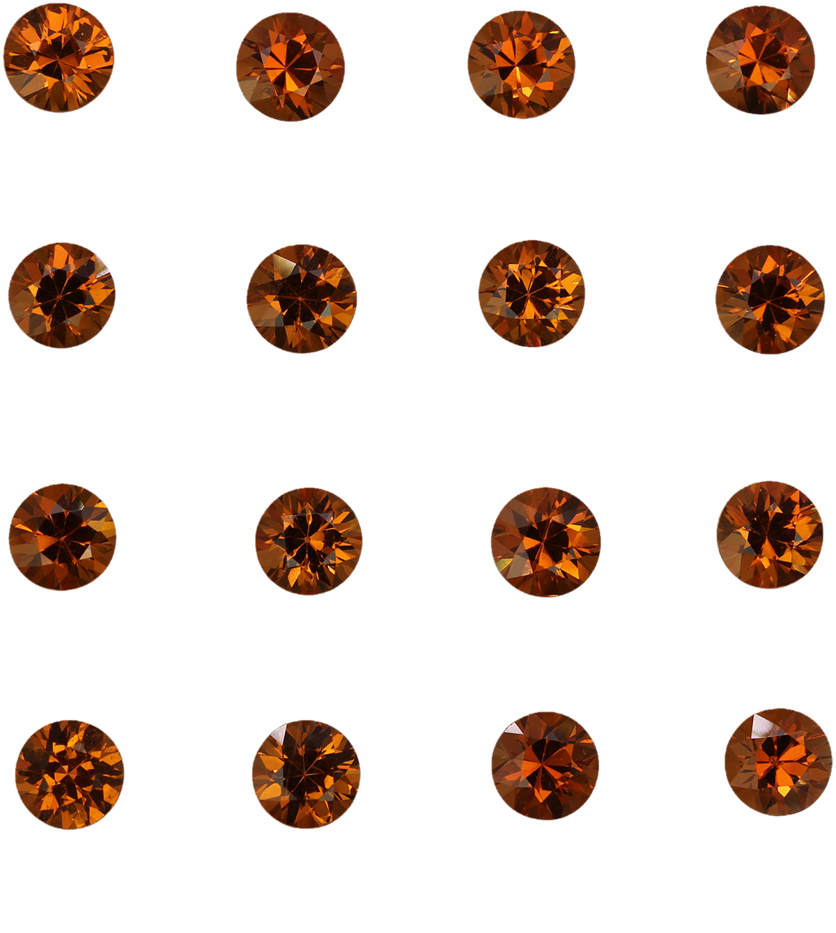 5mm Round Deep Orange Spessartite