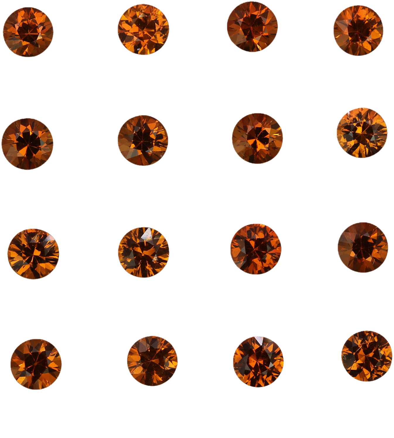 5mm Round Deep Orange Spessartite