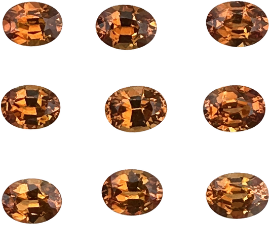 8x6mm Oval Deep Orange Spessartite