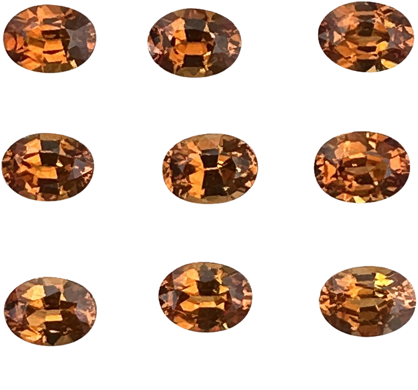 8x6mm Oval Deep Orange Spessartite