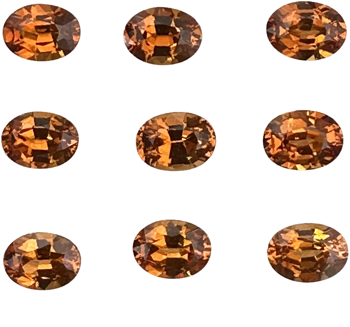 8x6mm Oval Deep Orange Spessartite