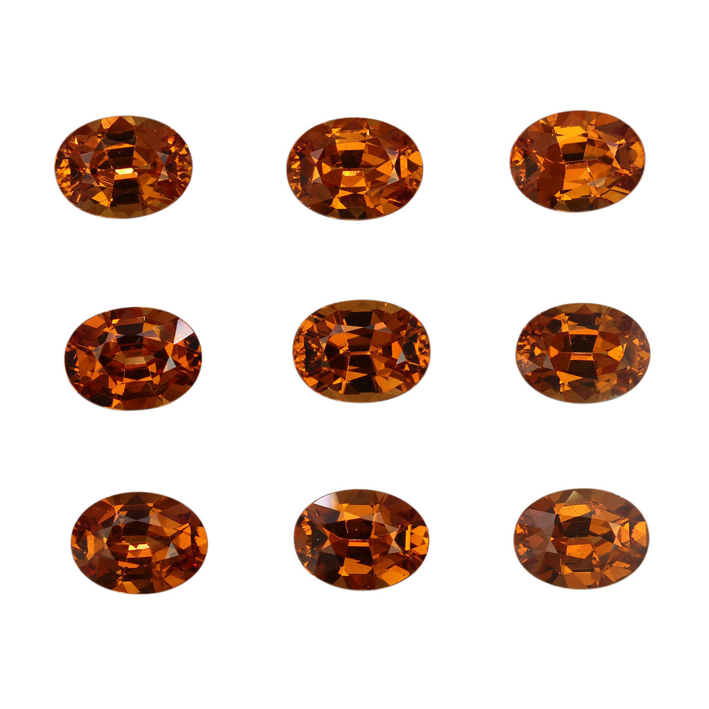 8x6mm Oval Deep Orange Spessartite