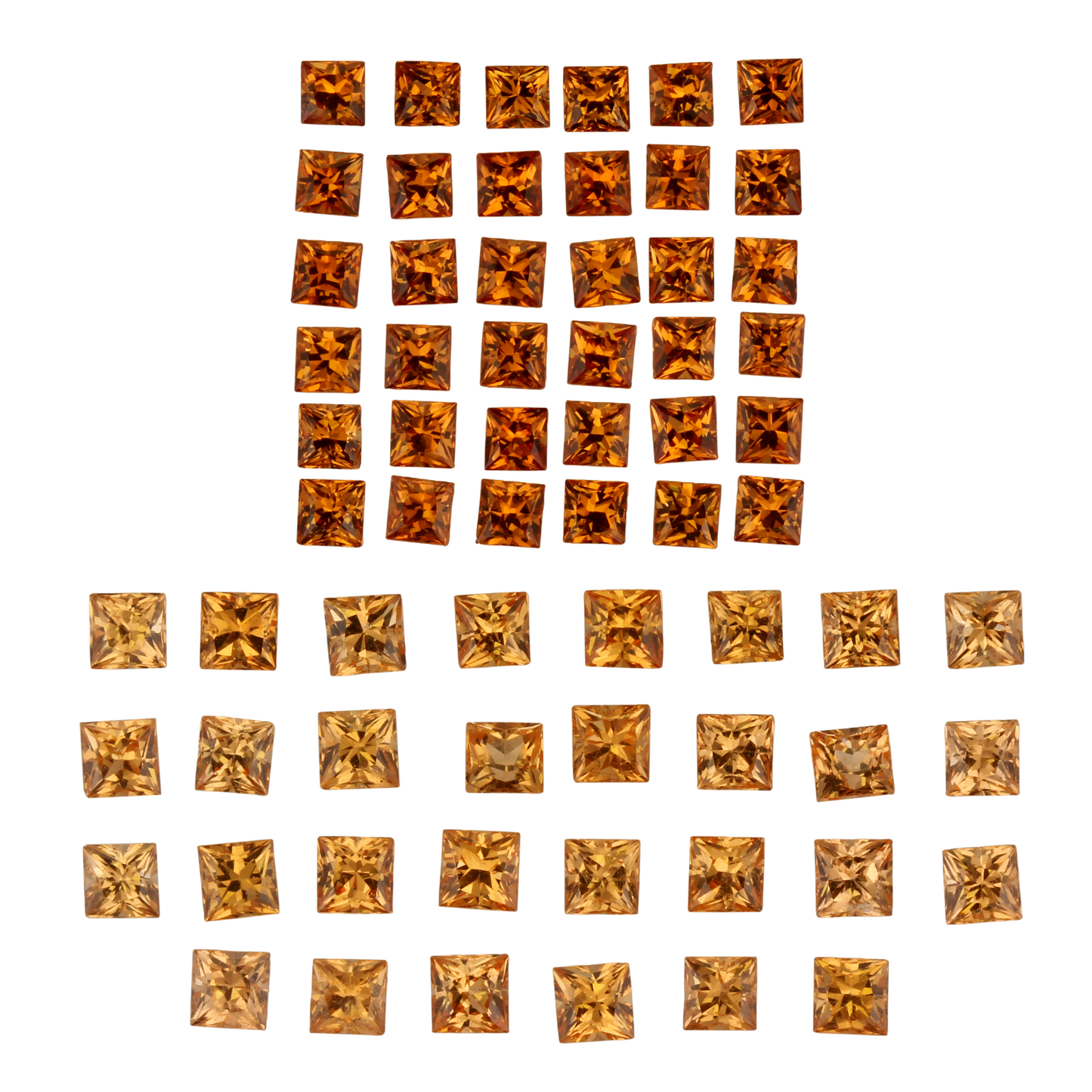 2.5mm Princess Cut Spessartite