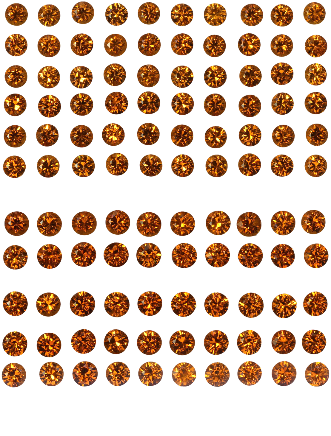 2.5mm Round Fanta Spessartite